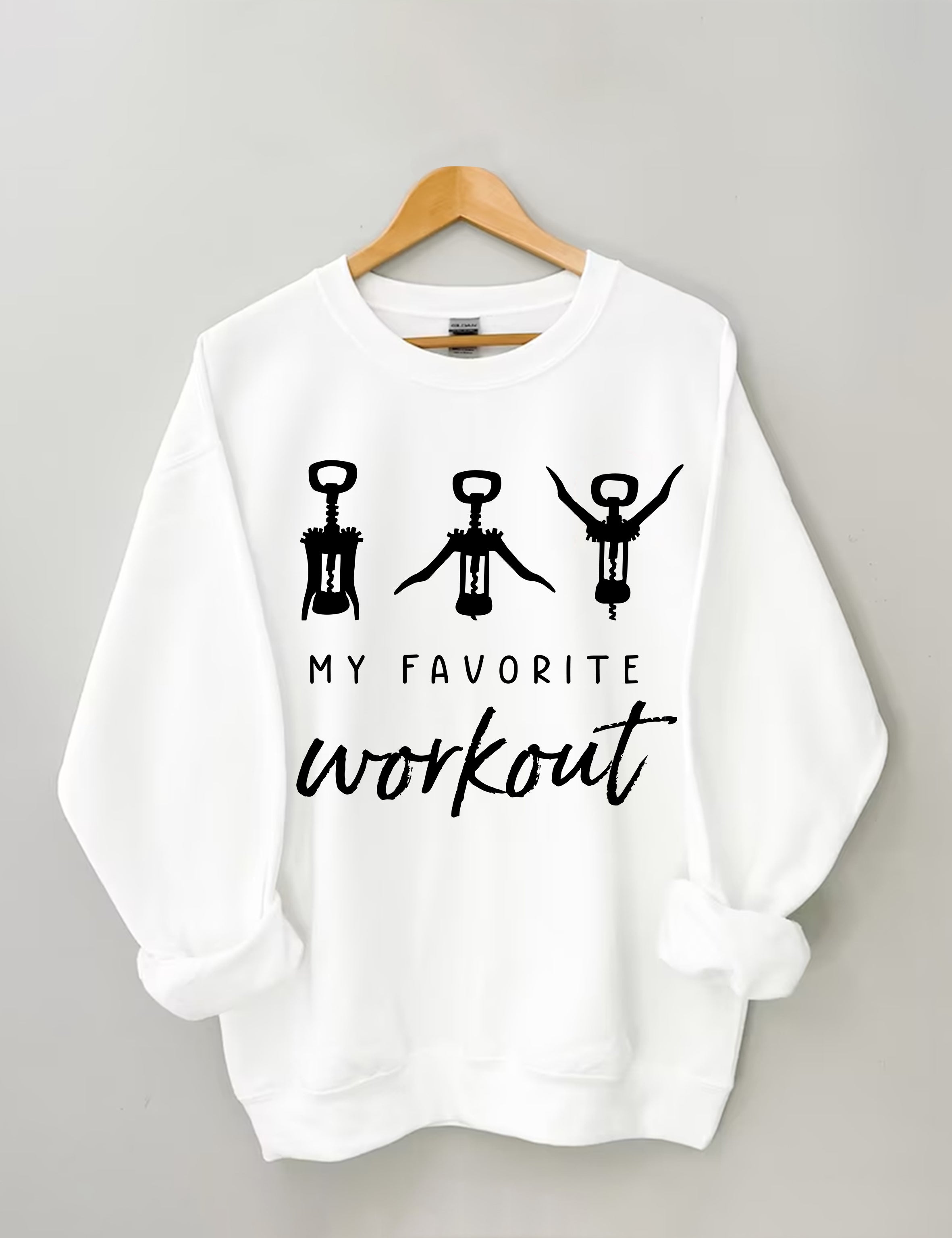 Wine Favorite Workout Sweatshirt