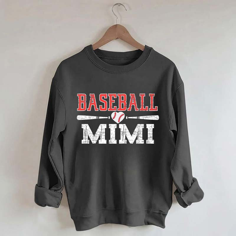 Mimi Baseball Ladies Cute Sweatshirt