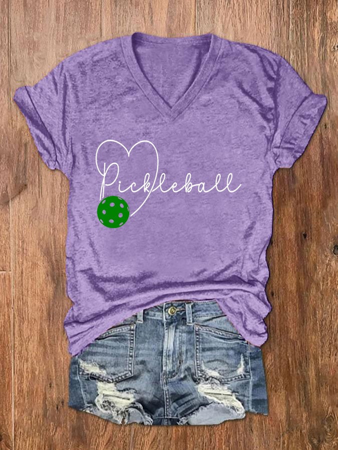 Women's Pickleball Print T-Shirt