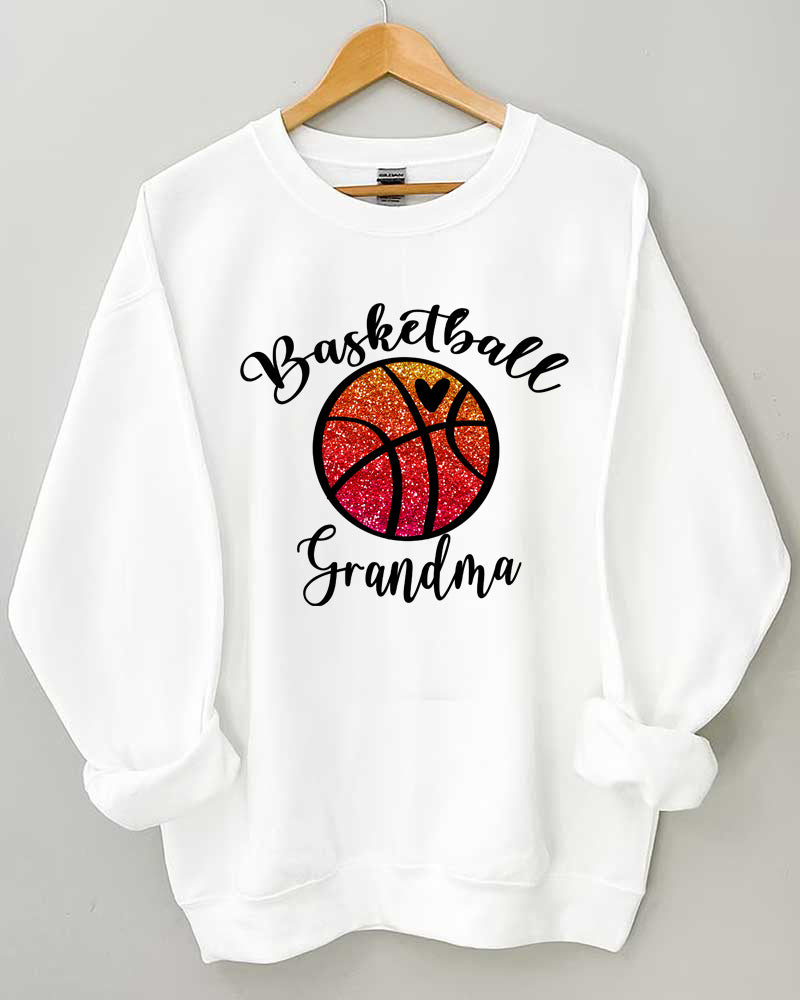 Basketball Grandma Crewneck Sweatshirt