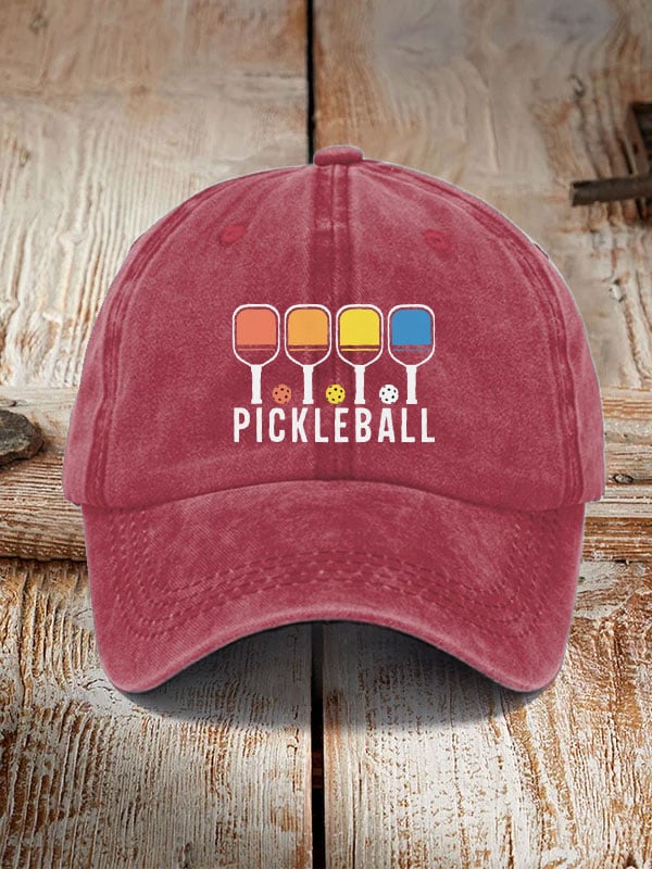 Colorful Pickleball Print Hat
