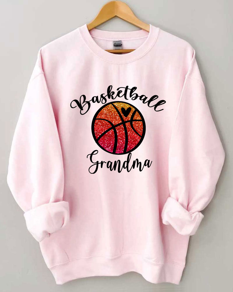 Basketball Grandma Crewneck Sweatshirt