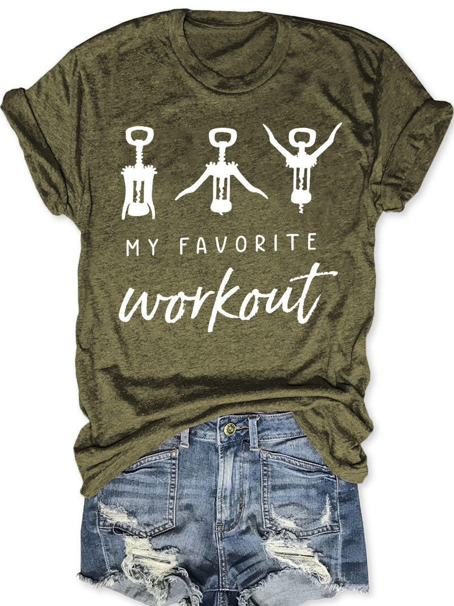 Wine Workout T-shirt