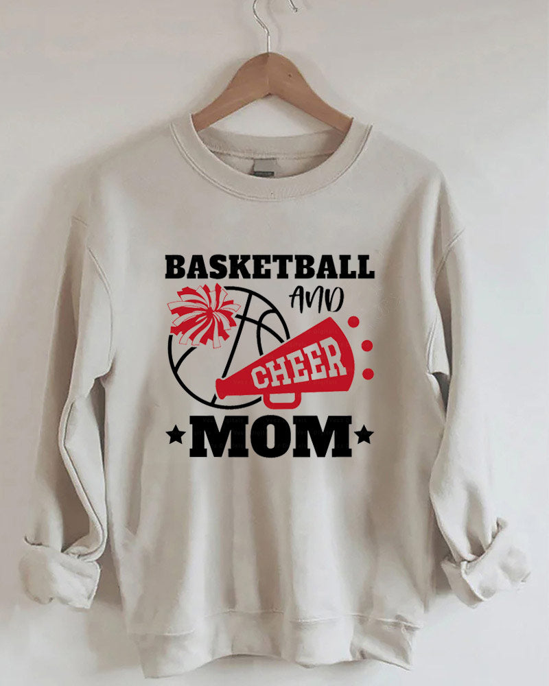 Basketball and Cheer Mom Sweatshirt