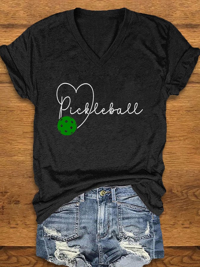 Women's Pickleball Print T-Shirt