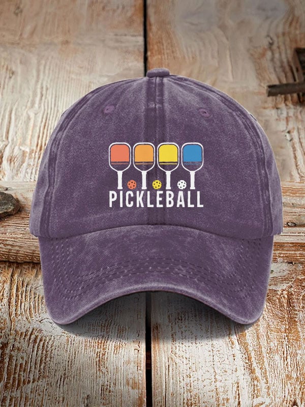 Colorful Pickleball Print Hat