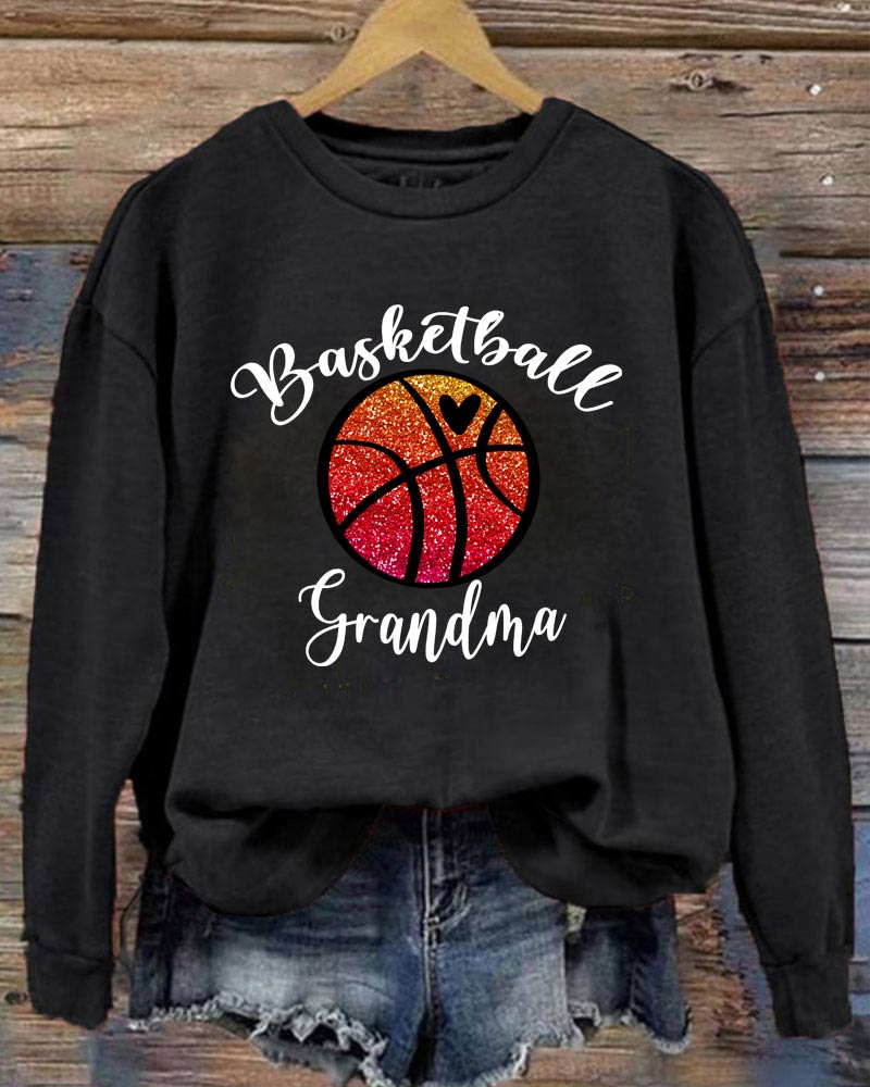 Basketball Grandma Crewneck Sweatshirt