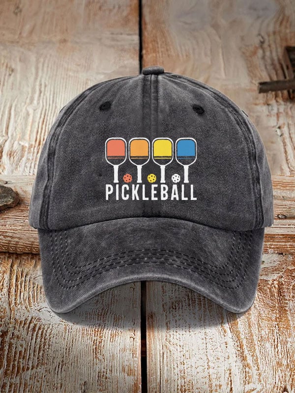 Colorful Pickleball Print Hat