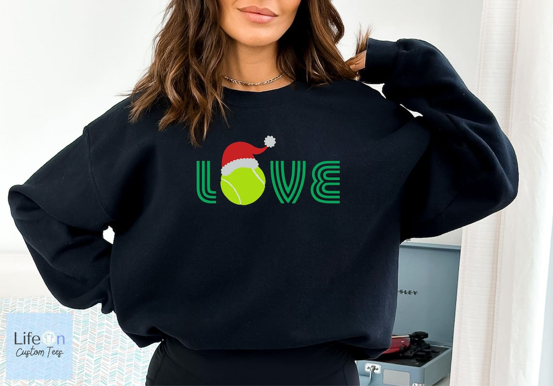 Tennis Love Christmas Sweatshirt