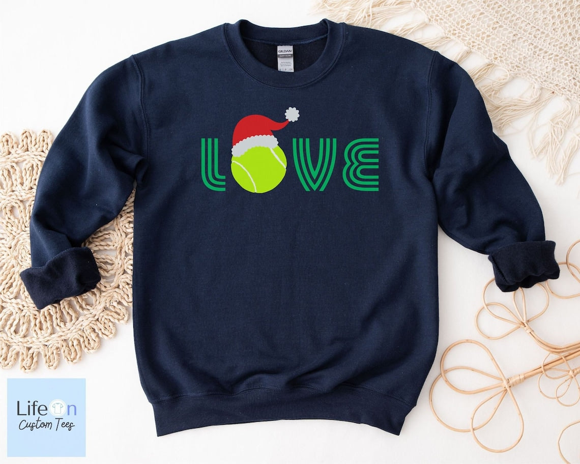 Tennis Love Christmas Sweatshirt