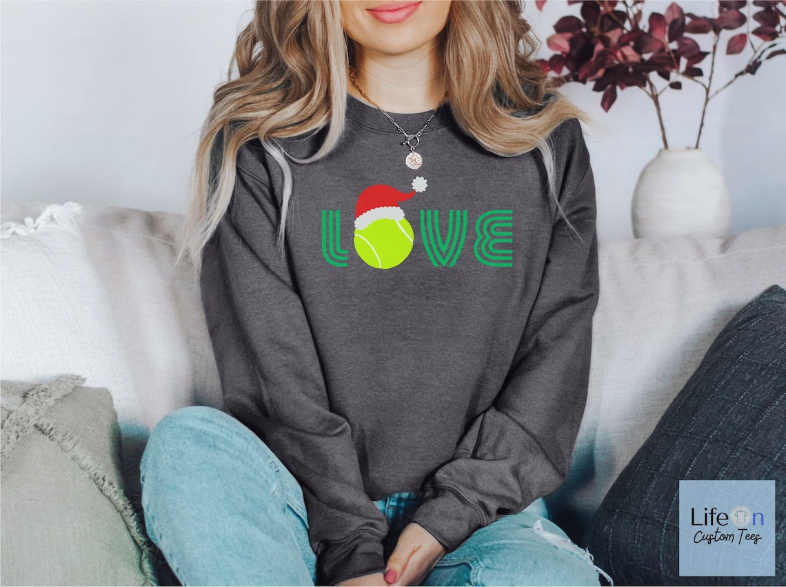 Tennis Love Christmas Sweatshirt