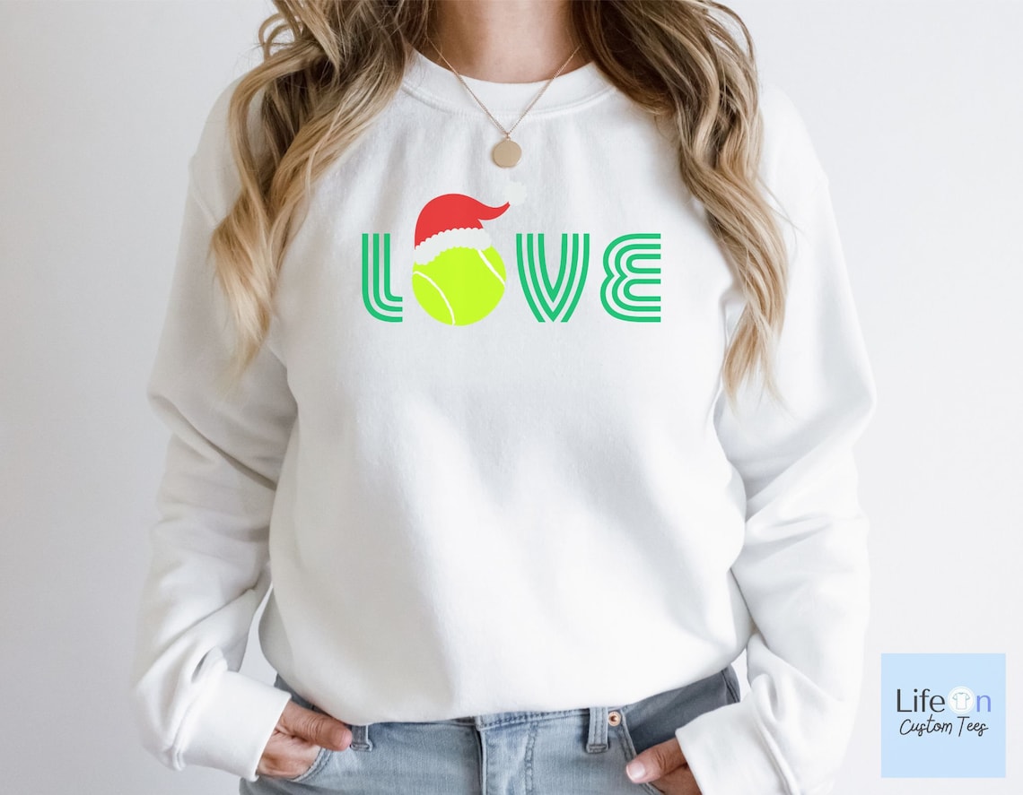 Tennis Love Christmas Sweatshirt