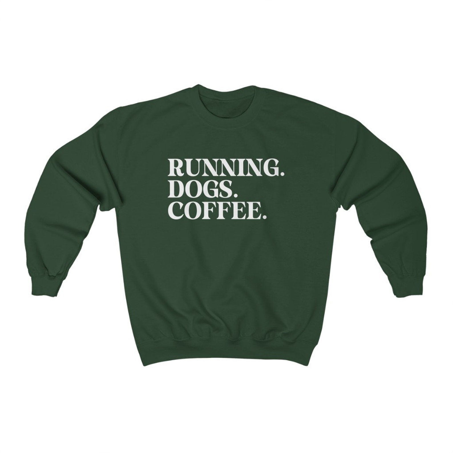 Running Dogs and Coffee Sweatshirt (You can customize this sweatshirt)