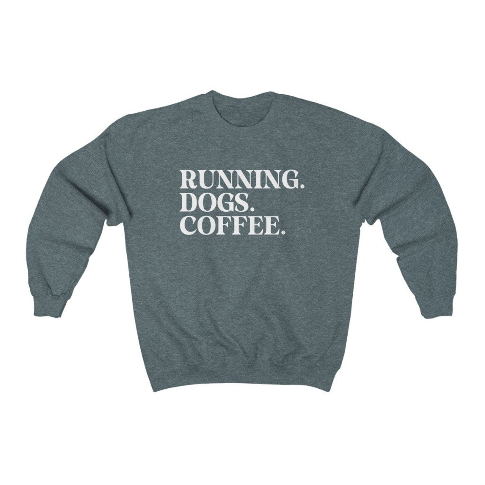 Running Dogs and Coffee Sweatshirt (You can customize this sweatshirt)