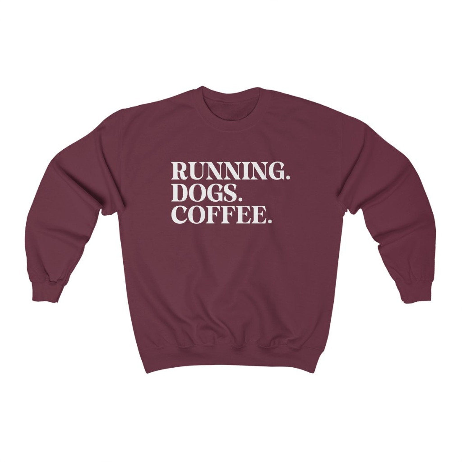 Running Dogs and Coffee Sweatshirt (You can customize this sweatshirt)