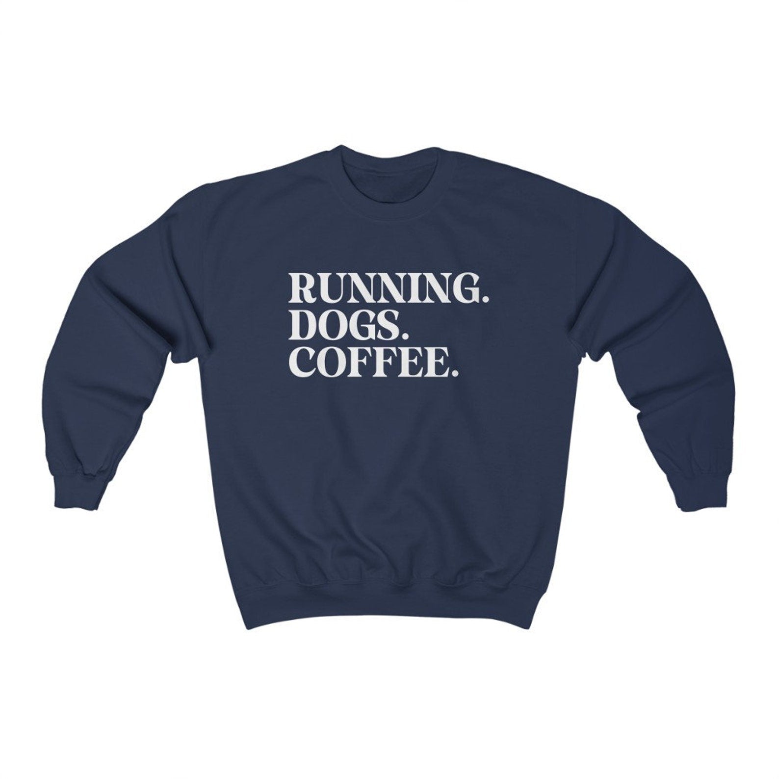 Running Dogs and Coffee Sweatshirt (You can customize this sweatshirt)
