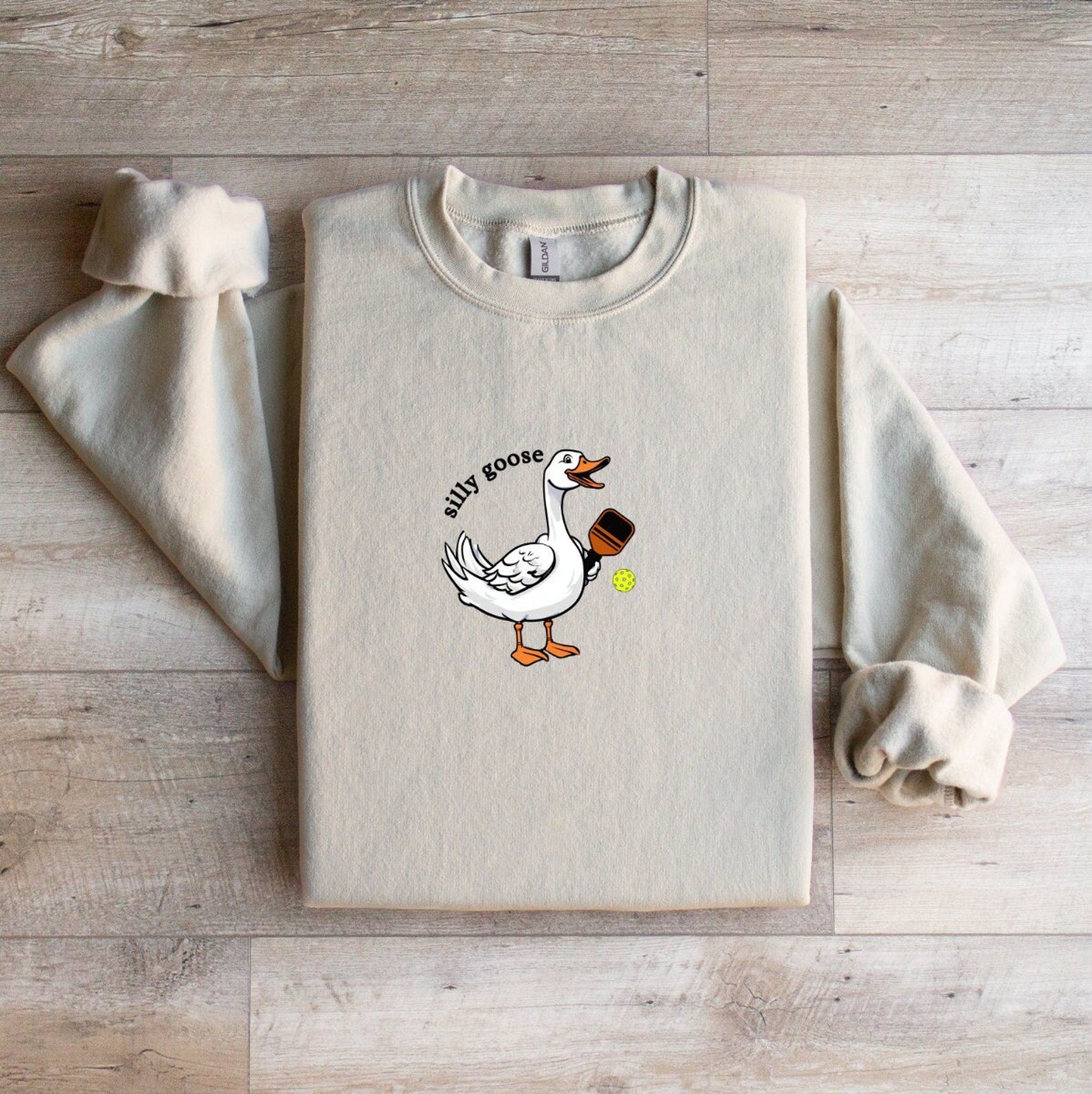 Silly Goose Graphic Pickleballer Sweatshirt