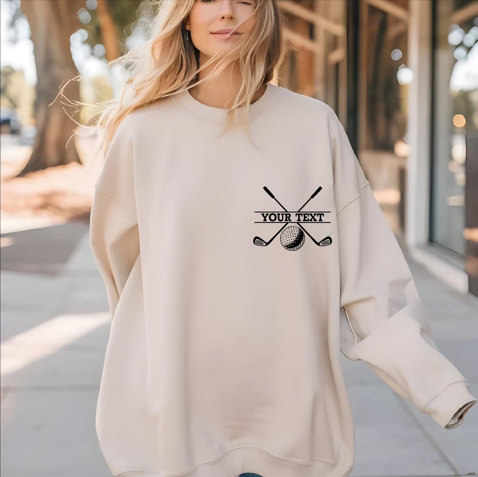 Custom Name Golf Sweatshirt