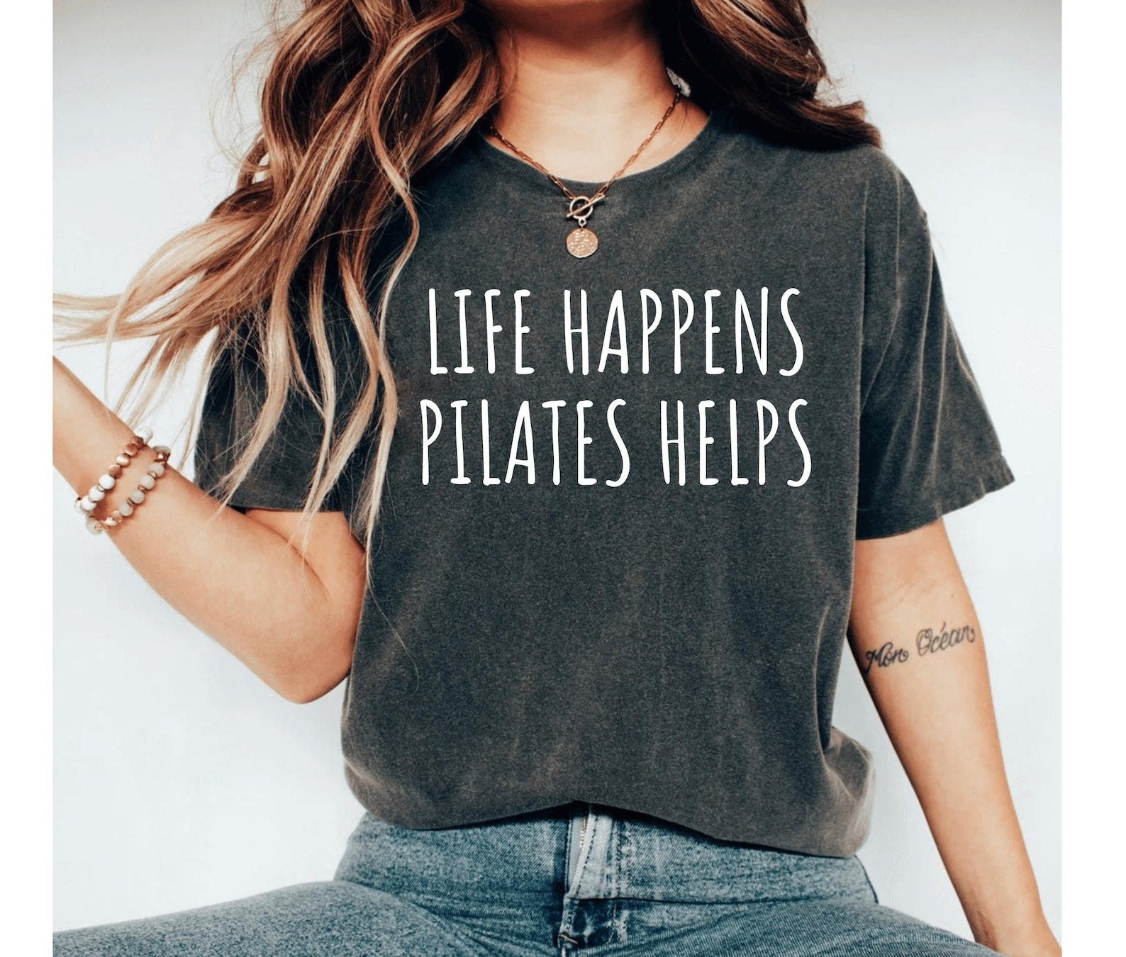 Life Happens Pilates Helps T-Shirt