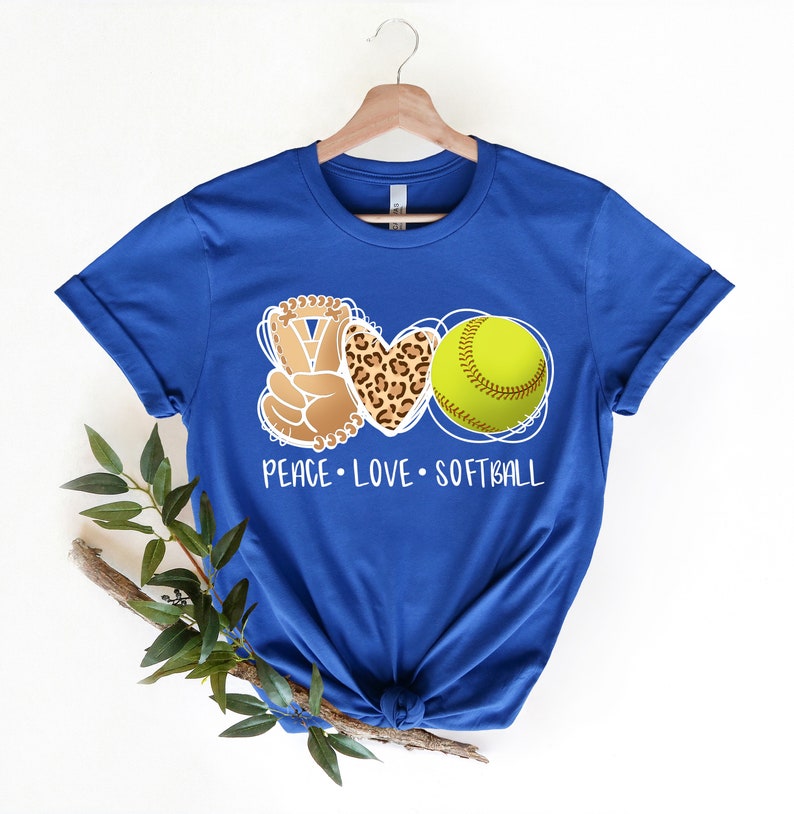 Peace Love Softball Tshirt