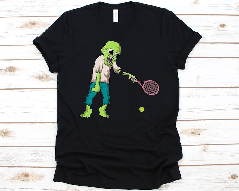 Zombie Playing Tennis T-shirts