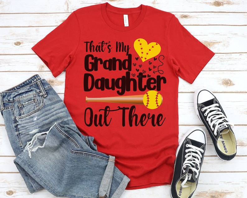 That's My Grand Daughter Softball T-shirt
