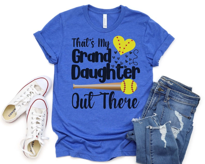 That's My Grand Daughter Softball T-shirt