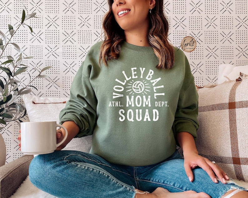 Volleyball Mom Squad Sweatshirt