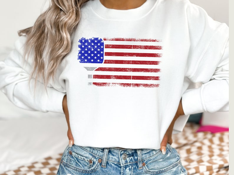 American Flag Pickleball Sweatshirt