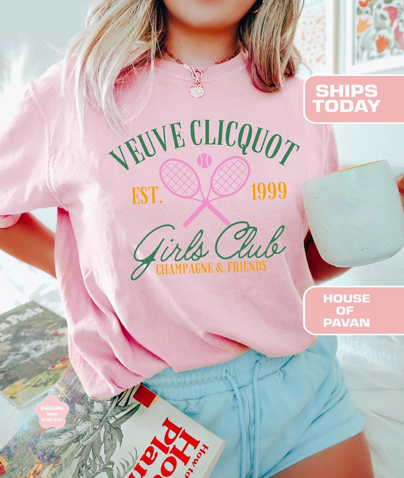 Veuve Clicquot Girls Club Champagne & Friends Tennis  T-Shirt