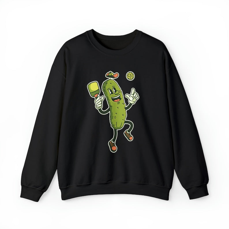 Pickle Playing Pickleball Player Sweatshirt