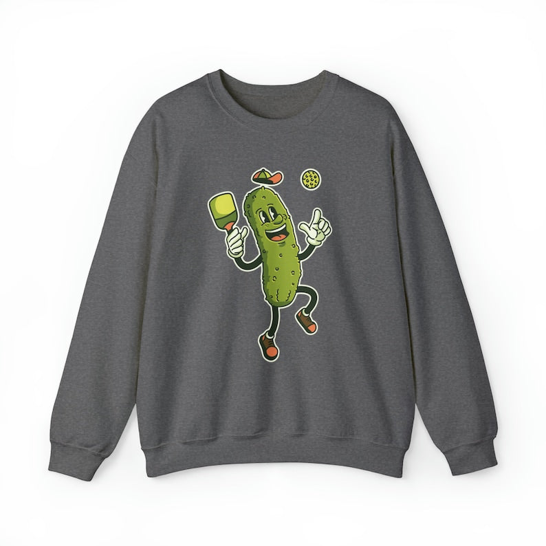 Pickle Playing Pickleball Player Sweatshirt