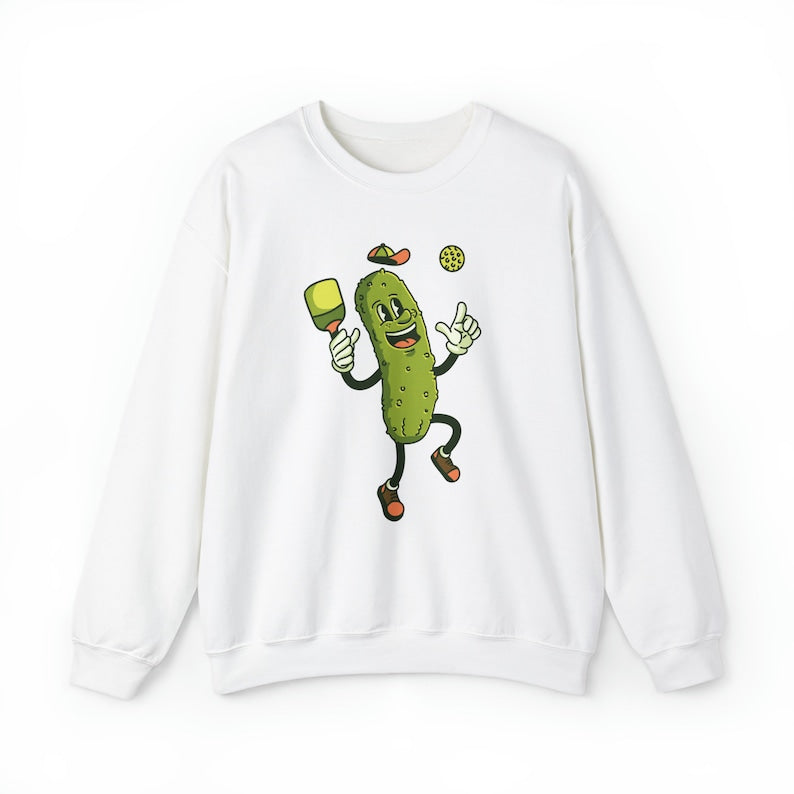 Pickle Playing Pickleball Player Sweatshirt