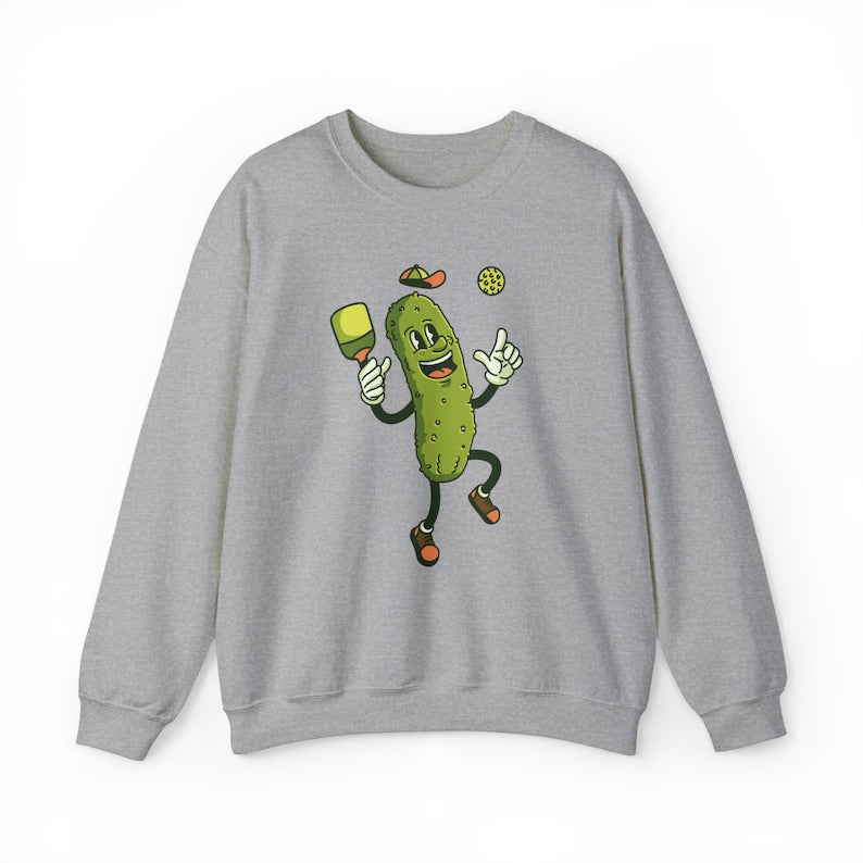Pickle Playing Pickleball Player Sweatshirt