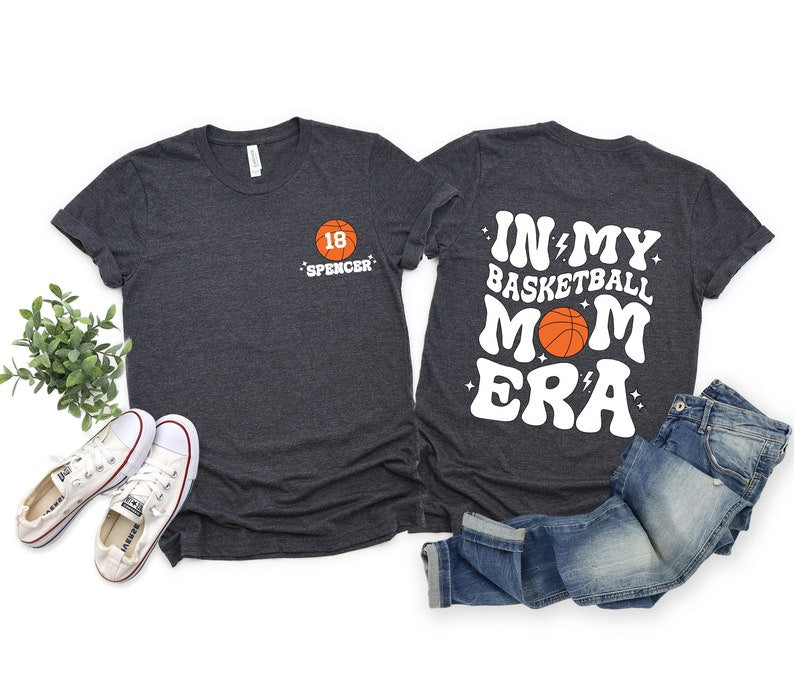 In My Basketball Mom Era T-Shirt,Customized Your Name And Number