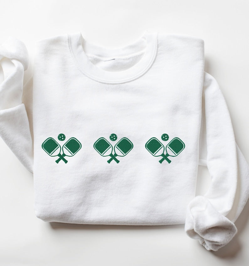 Pickleball Paddle and Balls Sweatshirt