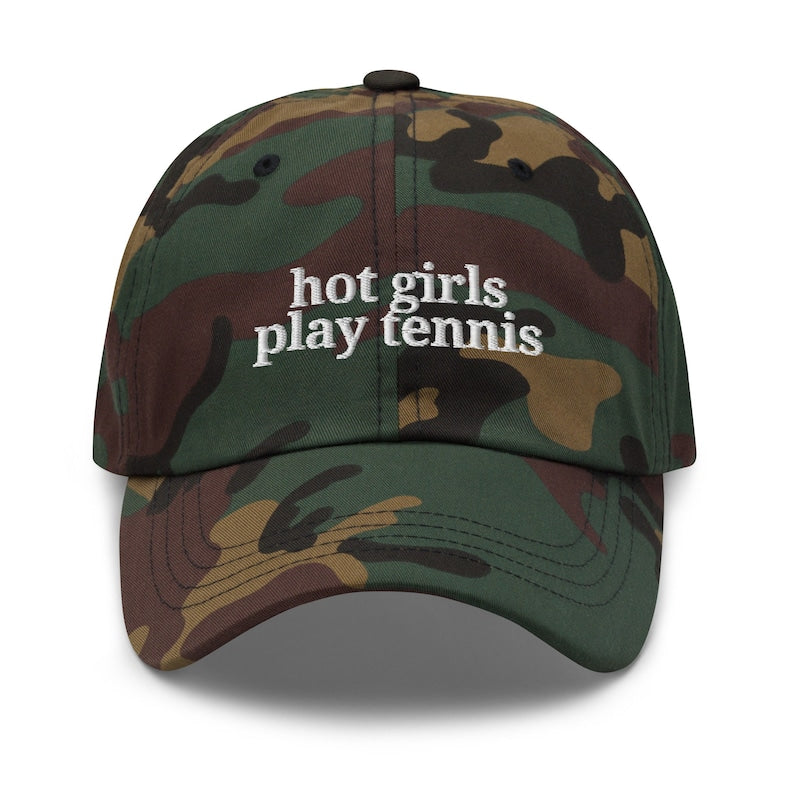 Printed Hot Girls Play Tennis Hat