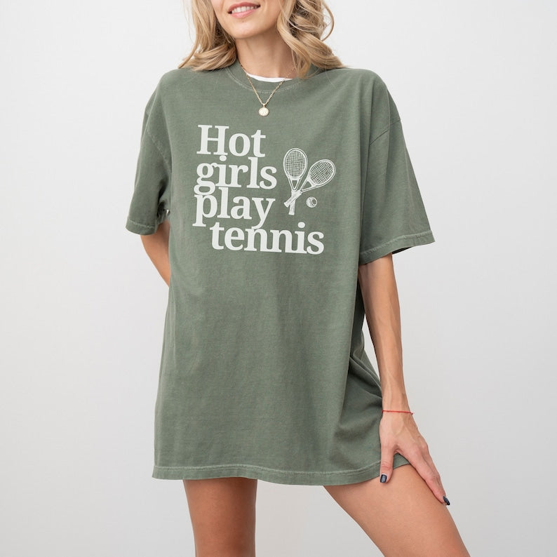 Hot Girls Play Tennis T-Shirt