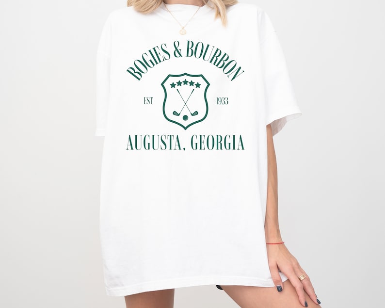 Bogies & Bourbon, Augusta Georgia Golf T-Shirt