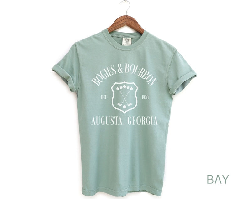 Bogies & Bourbon, Augusta Georgia Golf T-Shirt