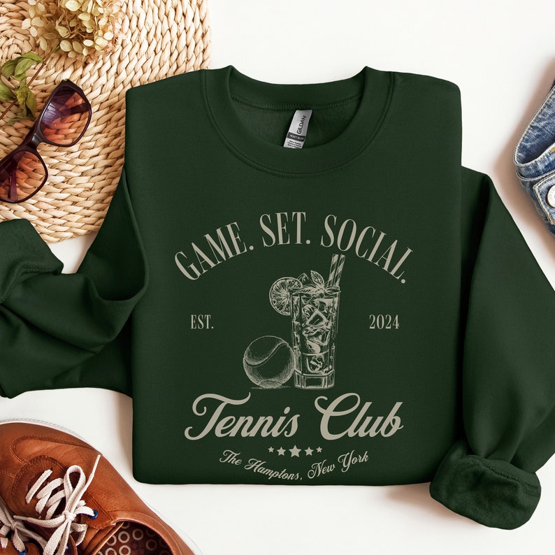 GAME. SET. SOCIAL. Tennis Club Sweatshirt