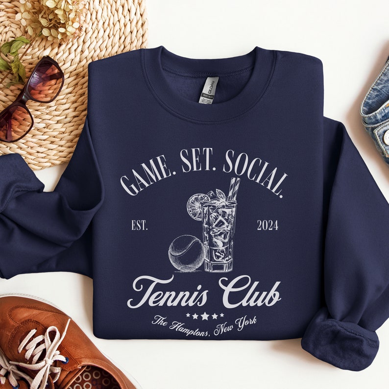 GAME. SET. SOCIAL. Tennis Club Sweatshirt