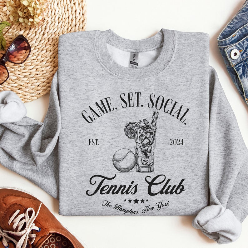 GAME. SET. SOCIAL. Tennis Club Sweatshirt