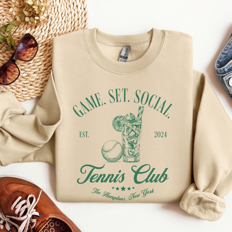GAME. SET. SOCIAL. Tennis Club Sweatshirt
