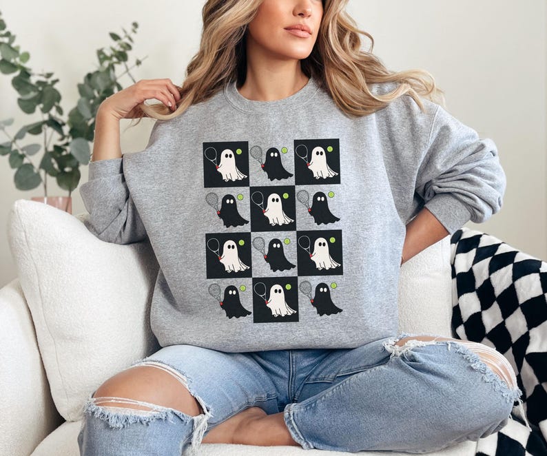 Spooky Tennis Lover Tennis Sweatshirts