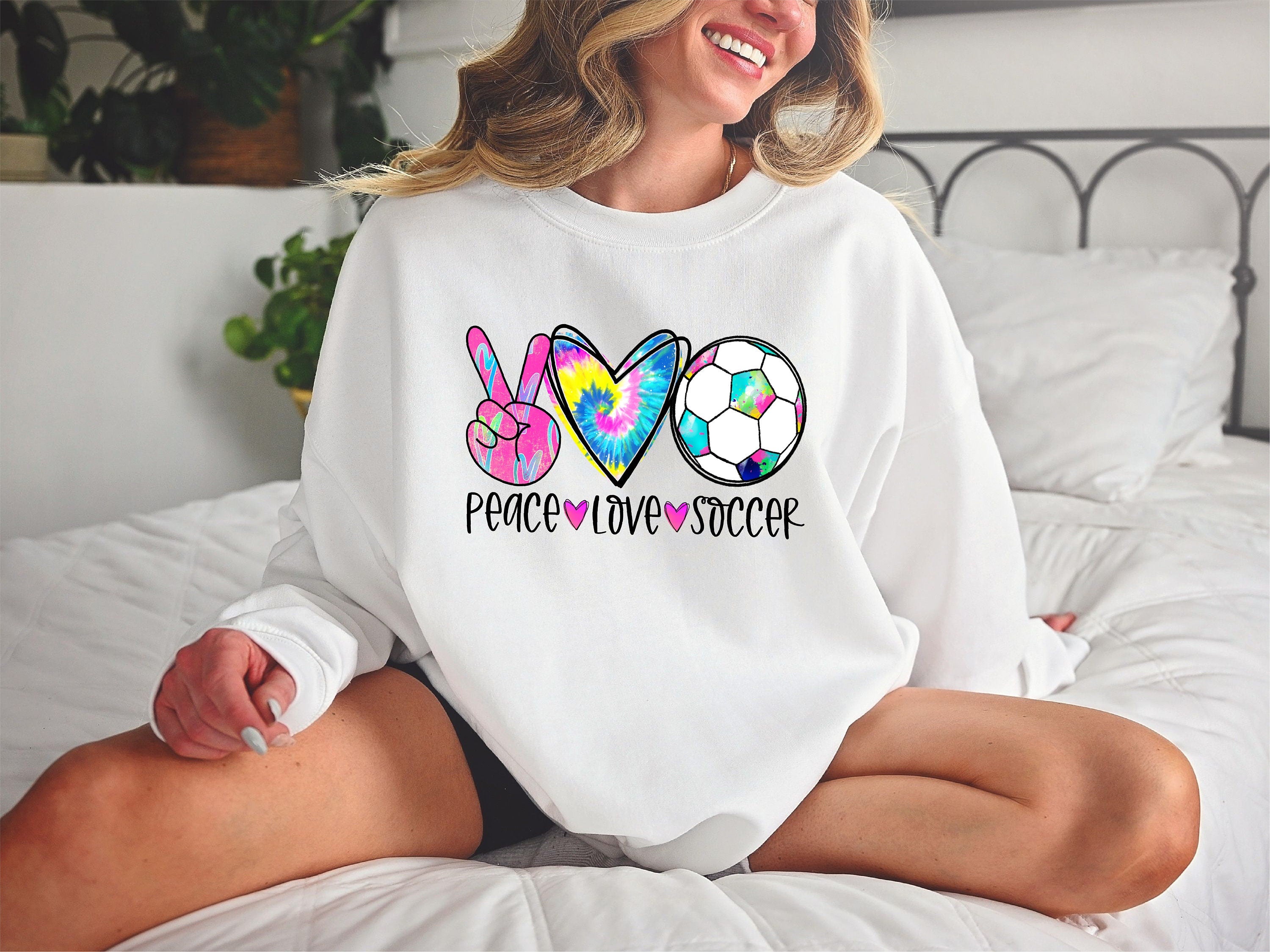 Peace Love Soccer Sweatshirt