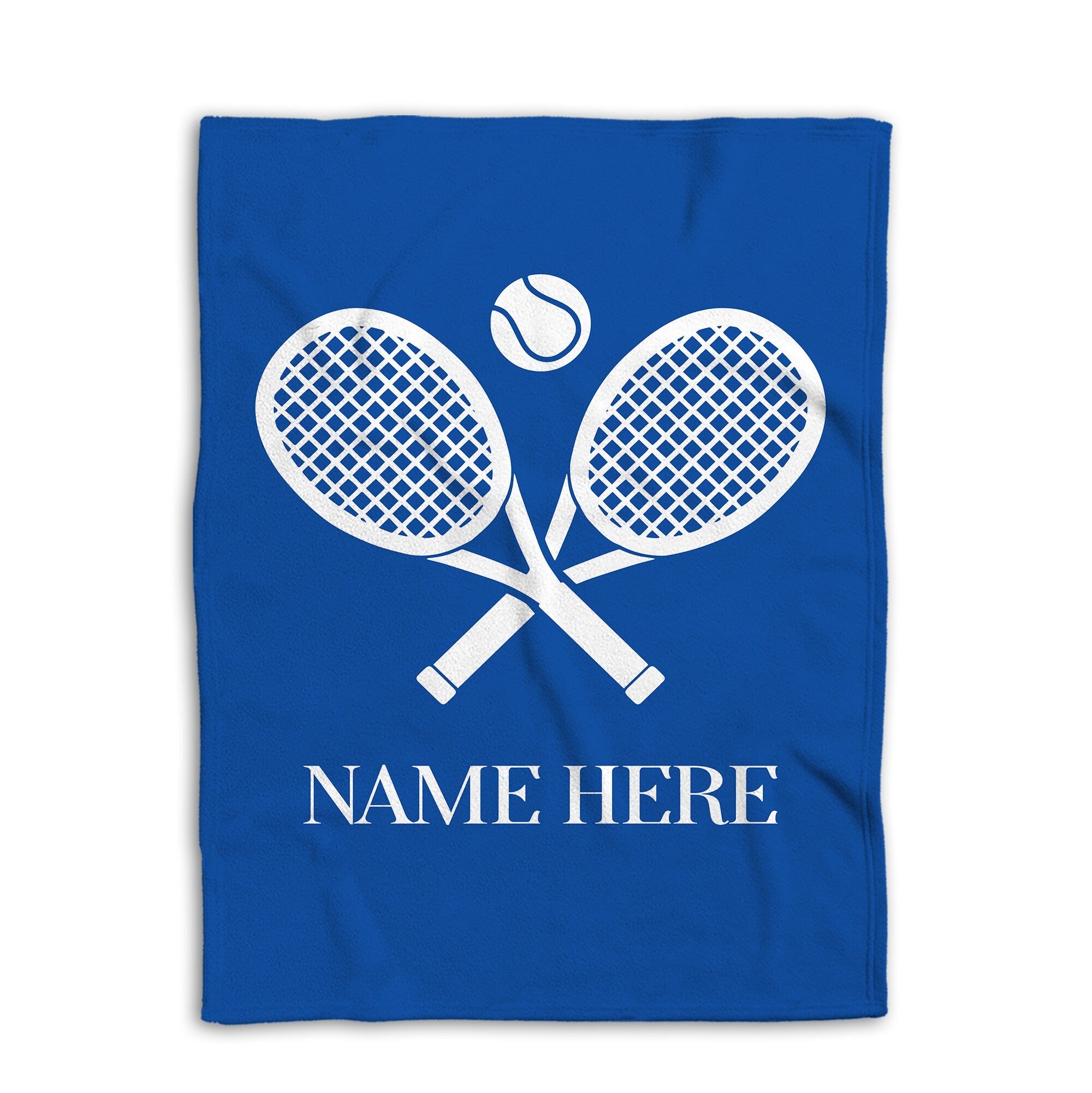 Personalized Tennis Blanket, Custom Name Soft Cozy Flannel Blanket, Tennis Gift for Dad, Mom, Husband, Boyfriend, Son, Daughter