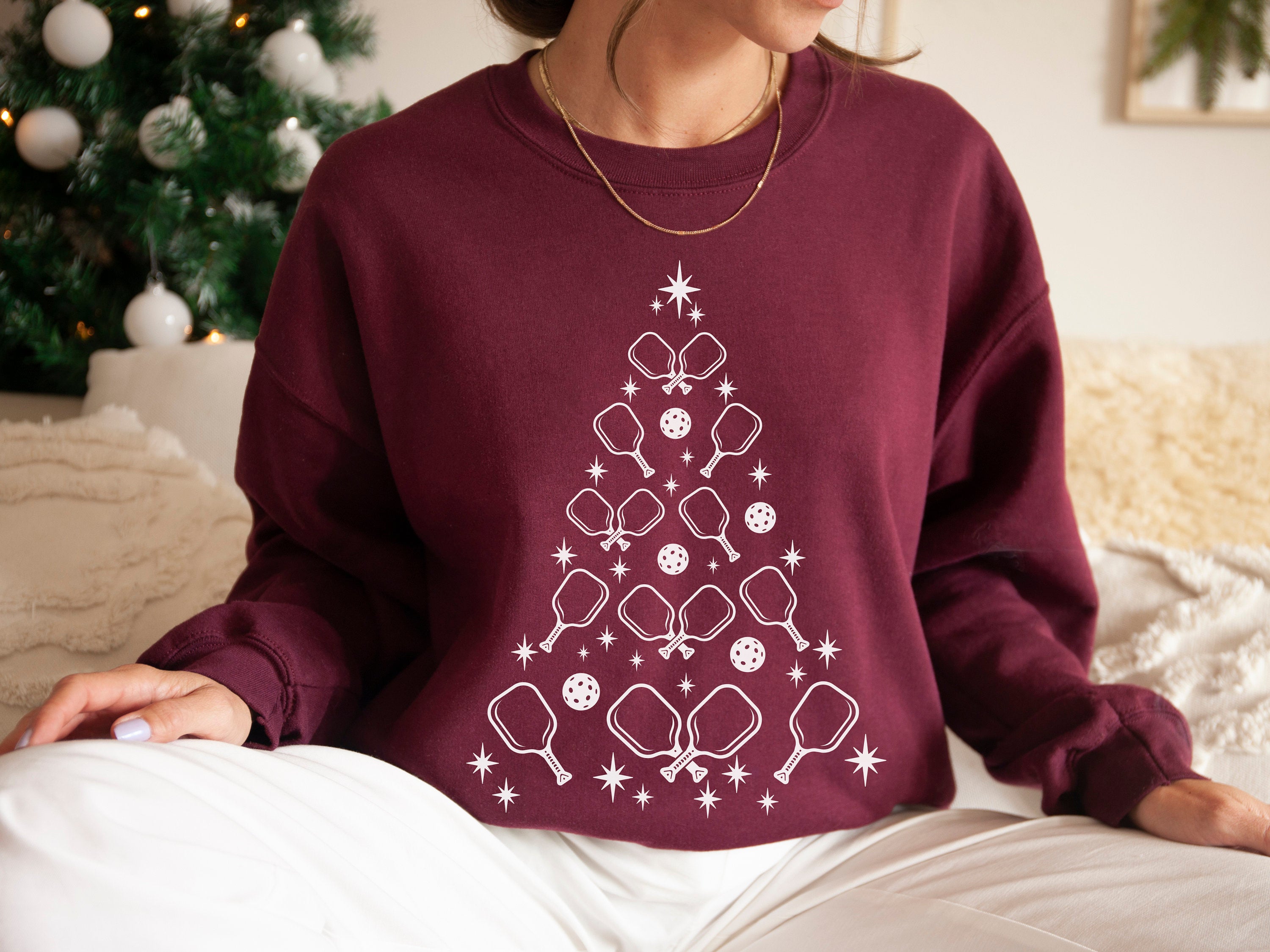 Pickleball Christmas Sweatshirt