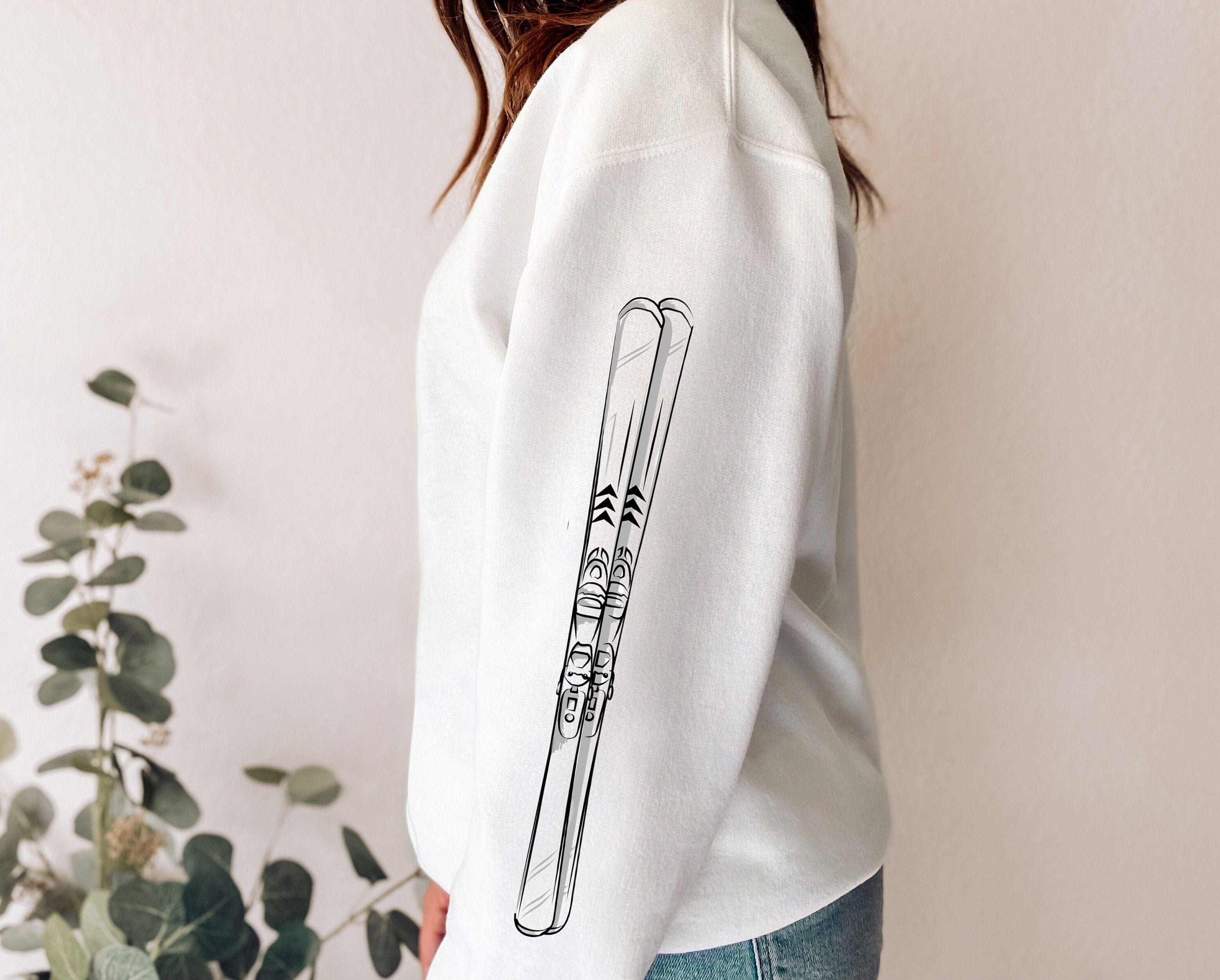 Outdoorsy Lover Prays for Snow,Skiing Sweatshirt