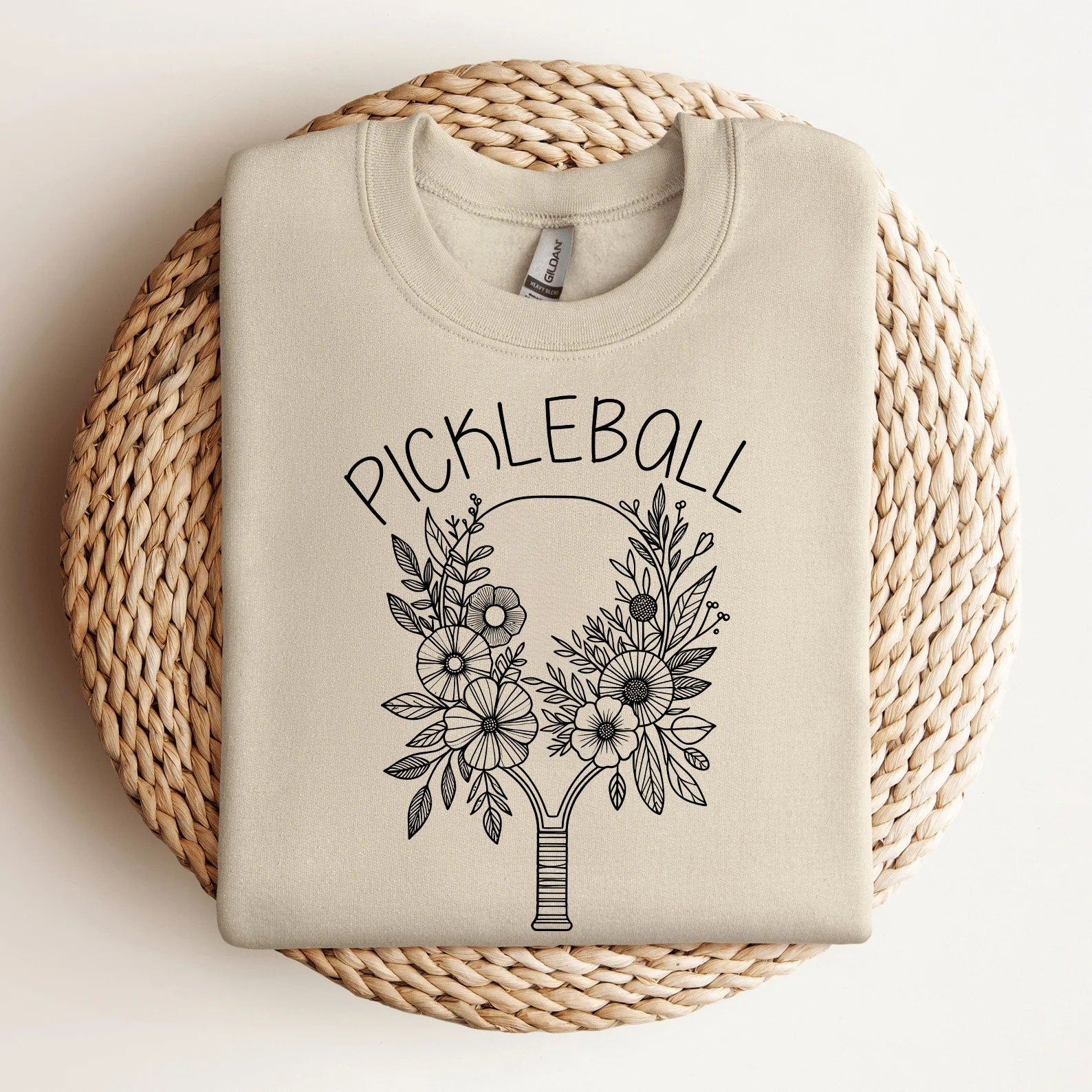 Floral Pickleball Sweatshirt